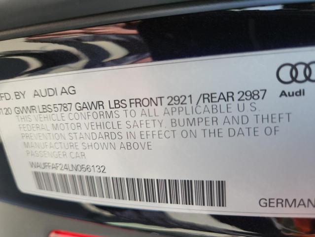 2020 AUDI S6 PRESTIG WAUFFAF24LN056132