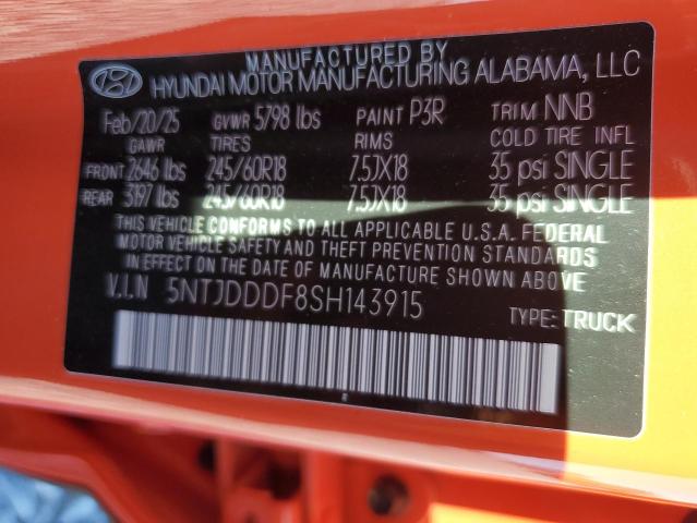 2025 HYUNDAI SANTA CRUZ - 5NTJDDDF8SH143915