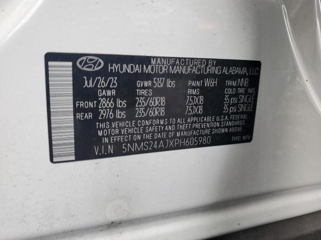 2023 HYUNDAI SANTA FE SEL 5NMS24AJXPH605980