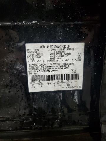 2021 LINCOLN NAUTILUS R - 2LMPJ6K95MBL15634