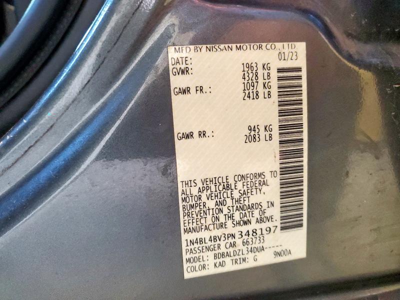 2023 NISSAN ALTIMA S 1N4BL4BV3PN348197