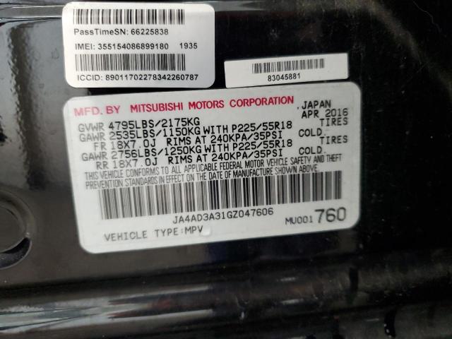 2016 MITSUBISHI OUTLANDER JA4AD3A31GZ047606