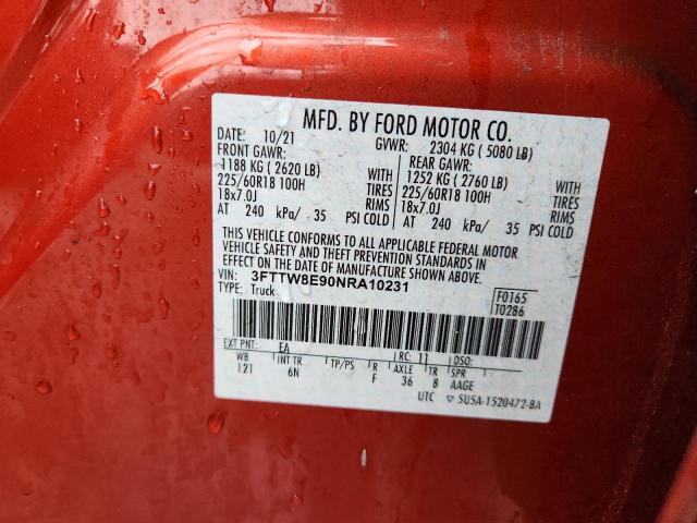 2022 FORD MAVERICK XL - 3FTTW8E90NRA10231