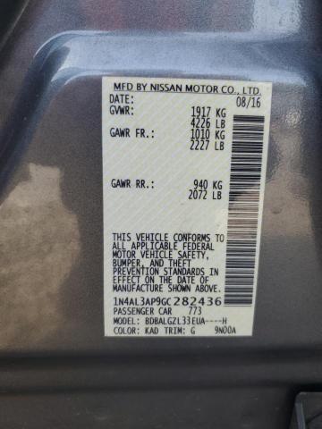 2016 NISSAN ALTIMA 2.5 - 1N4AL3AP9GC282436