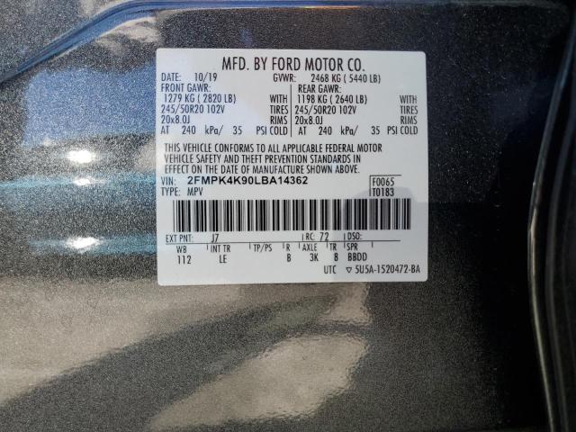 2020 FORD EDGE TITAN - 2FMPK4K90LBA14362