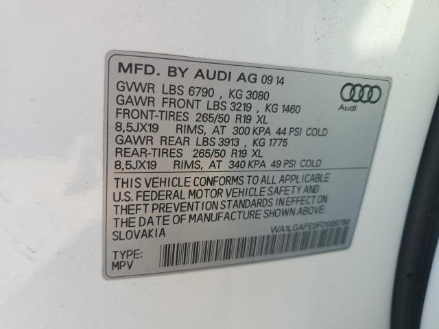 2015 AUDI Q7 PREMIUM - WA1LGAFE9FD008790