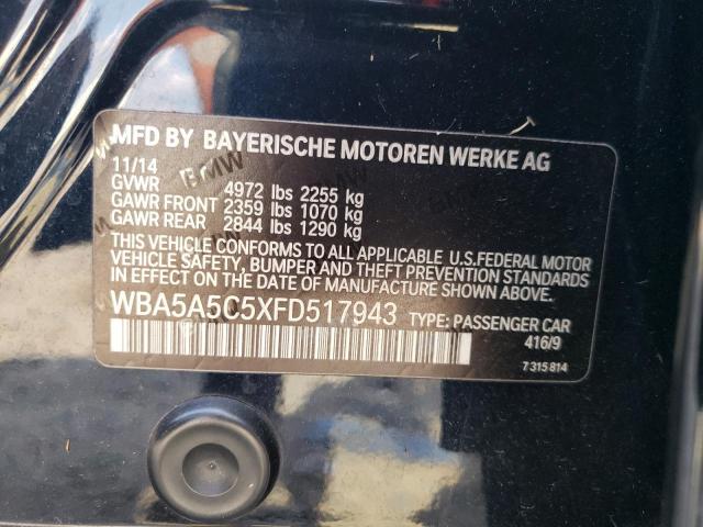 2015 BMW 528 I WBA5A5C5XFD517943