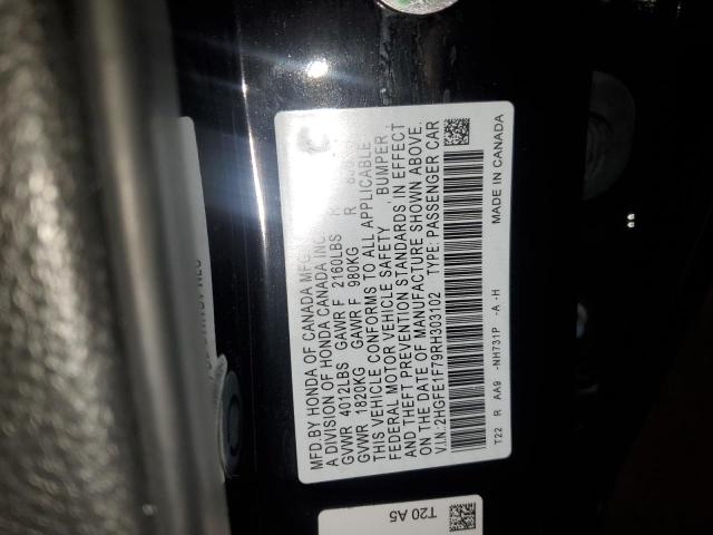 2024 HONDA CIVIC EX 2HGFE1F79RH303102