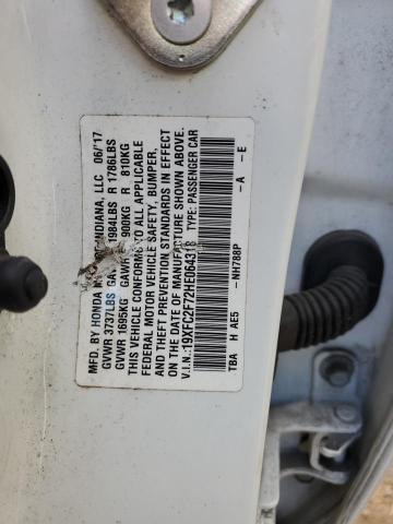 2017 HONDA CIVIC EX - 19XFC2F72HE064318