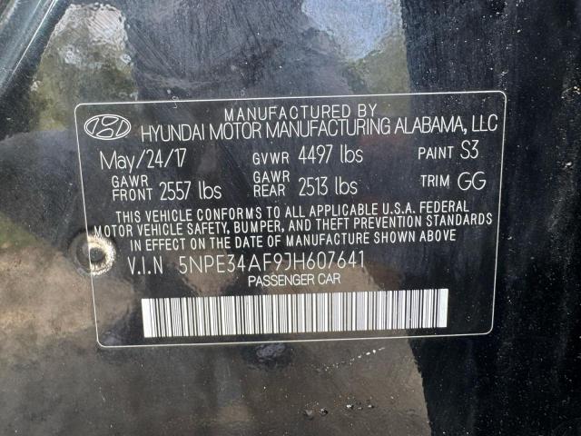 2018 HYUNDAI SONATA SPO 5NPE34AF9JH607641
