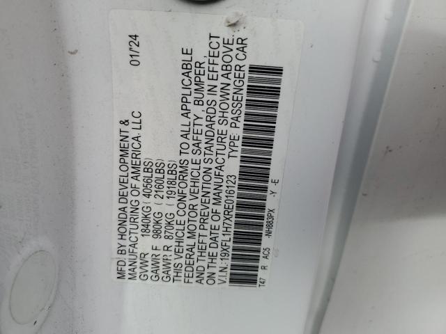 2024 HONDA CIVIC EXL 19XFL1H7XRE016123