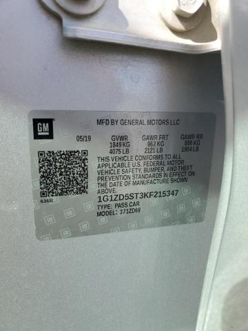 2019 CHEVROLET MALIBU LT 1G1ZD5ST3KF215347
