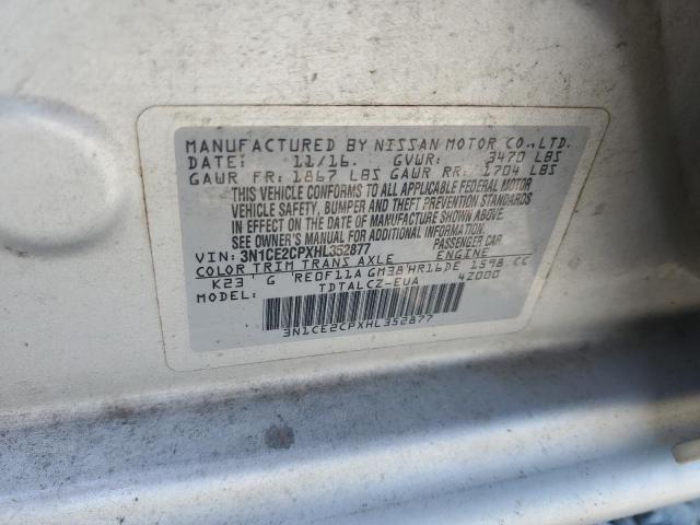 2017 NISSAN VERSA NOTE 3N1CE2CPXHL352877