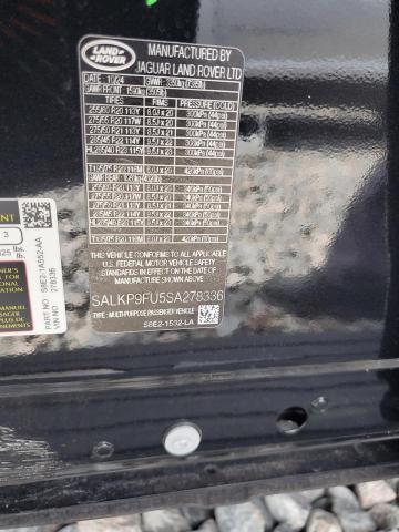 2025 LAND ROVER RANGE ROVE SALKP9FU5SA278336