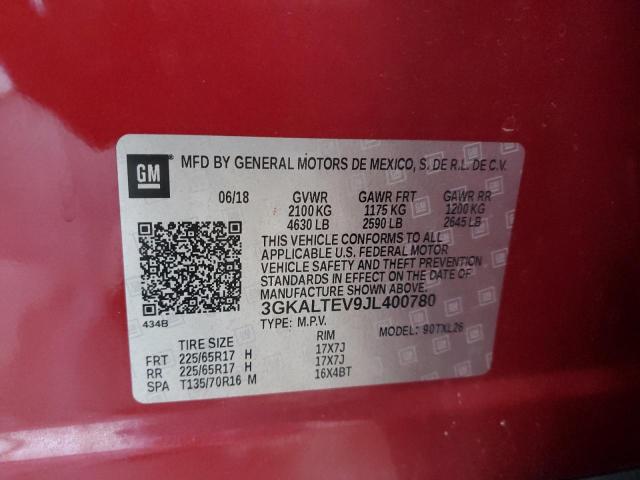 2018 GMC TERRAIN SL 3GKALTEV9JL400780