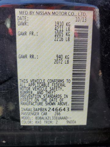 2014 NISSAN ALTIMA 2.5 - 1N4AL3AP8EN246643