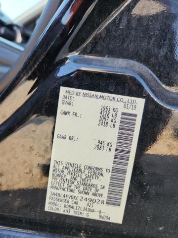 2019 NISSAN ALTIMA SL 1N4BL4EV0KC249028