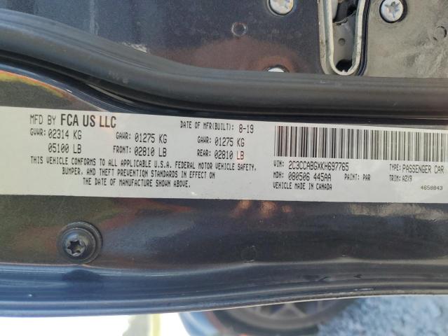 2019 CHRYSLER 300 S 2C3CCABGXKH697765