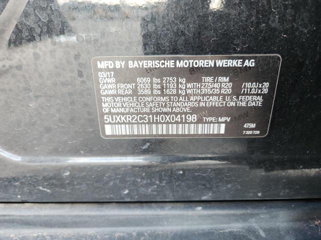 2017 BMW X5 SDRIVE3 5UXKR2C31H0X04198