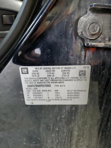 2015 CHEVROLET EQUINOX LT 2GNFLFEKXF6370555