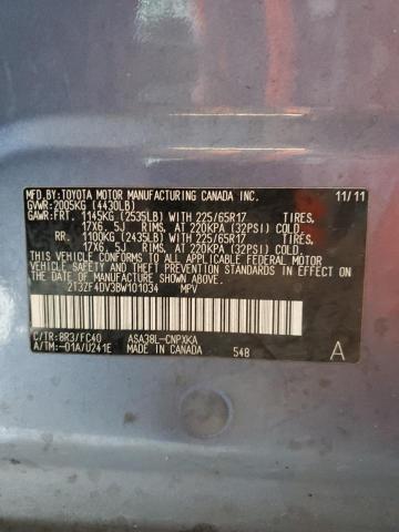 2011 TOYOTA RAV4 - 2T3ZF4DV3BW101034