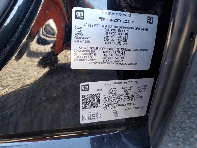 2022 GMC SIERRA LIM 1GTR8CED0NZ231111