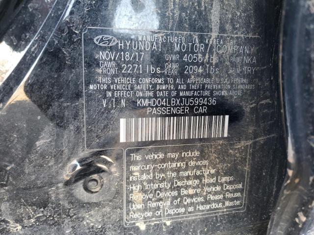 2018 HYUNDAI ELANTRA SP KMHD04LBXJU599436