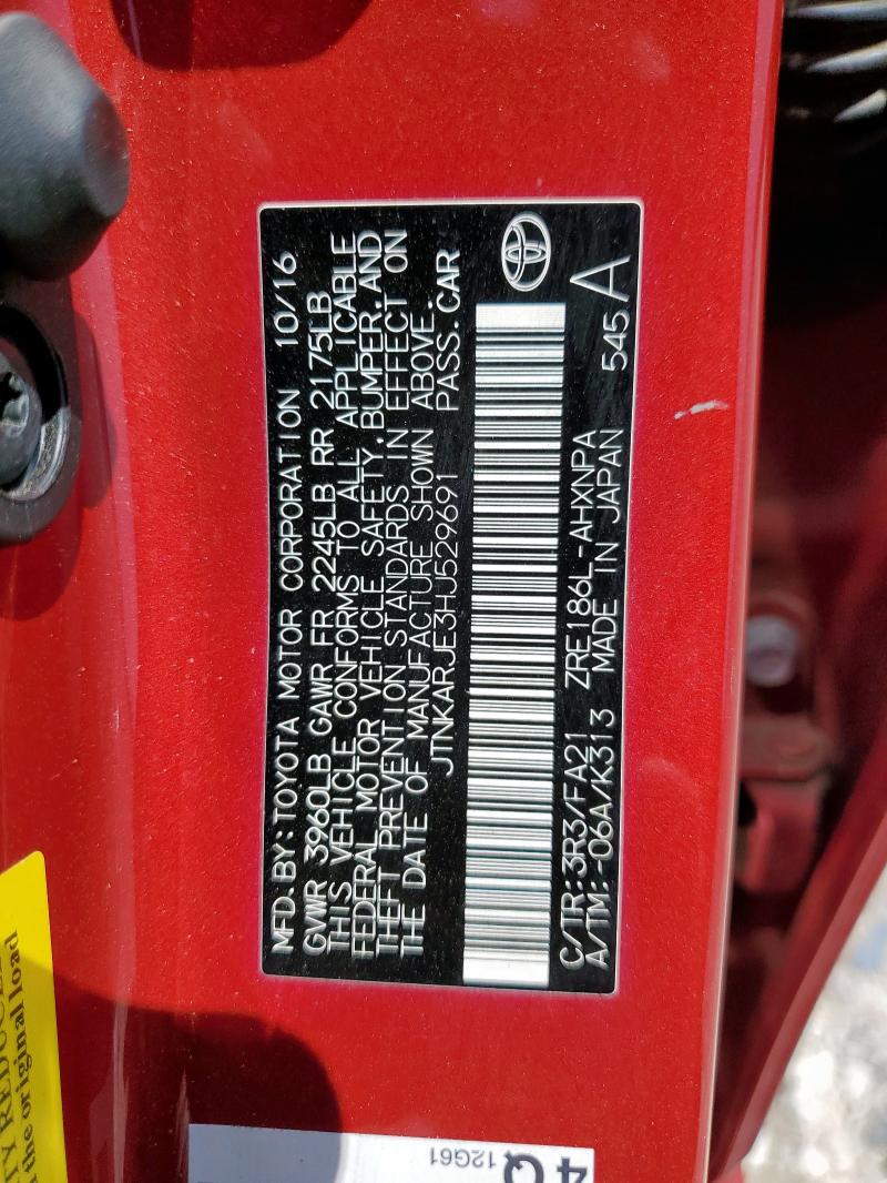 2017 TOYOTA COROLLA IM JTNKARJE3HJ529691