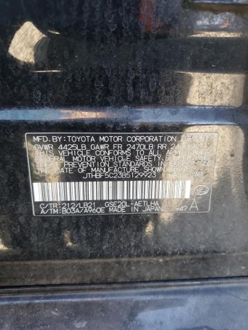 2011 LEXUS IS 250 - JTHBF5C23B5129923