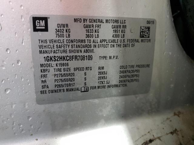 2015 GMC YUKON XL K #3286701286