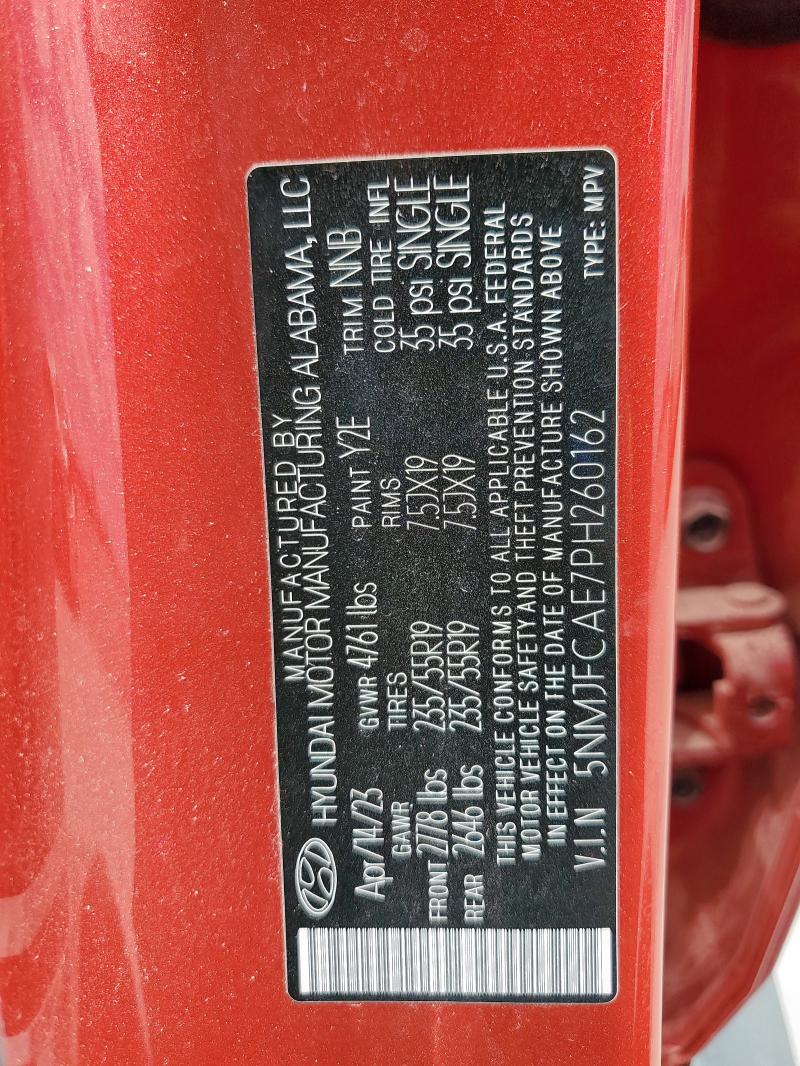 2023 HYUNDAI TUCSON SEL 5NMJFCAE7PH260162