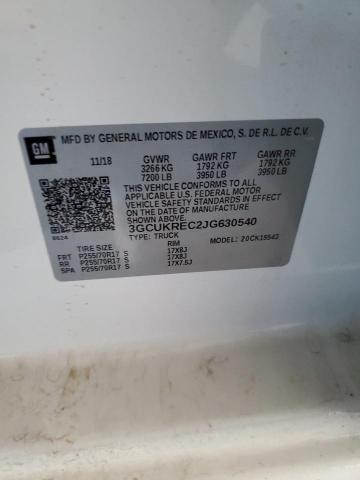 2018 CHEVROLET SILVERADO - 3GCUKREC2JG630540