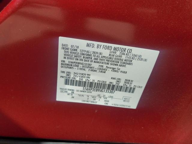 2018 FORD TAURUS SEL 1FAHP2E89JG135307