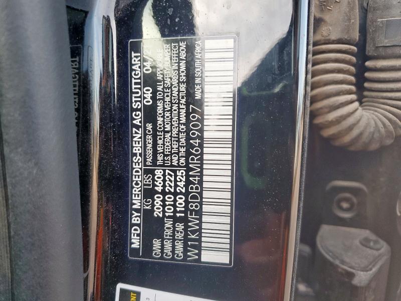 2021 MERCEDES-BENZ C 300 - W1KWF8DB4MR649097