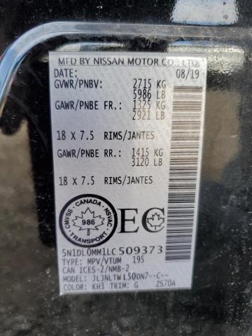 2020 INFINITI QX60 LUXE 5N1DL0MM1LC509373