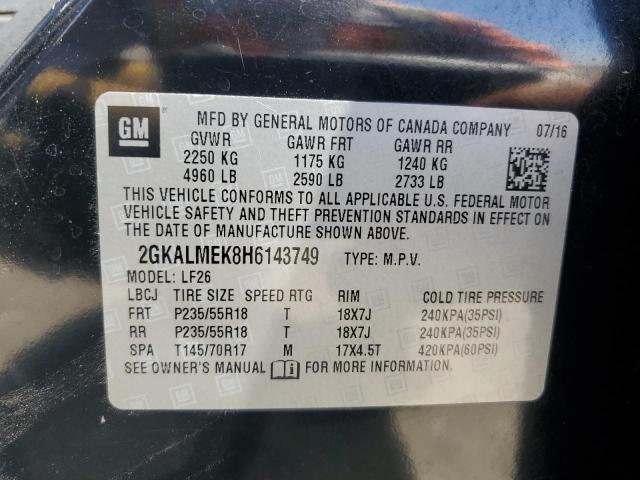 2017 GMC TERRAIN SL - 2GKALMEK8H6143749