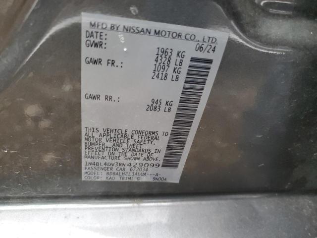 2024 NISSAN ALTIMA SV 1N4BL4DV3RN429099