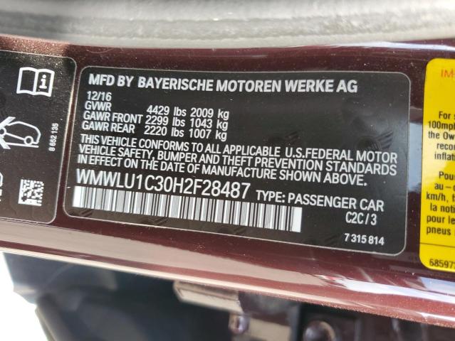 2017 MINI COOPER CLUBMAN ALL4 WMWLU1C30H2F28487