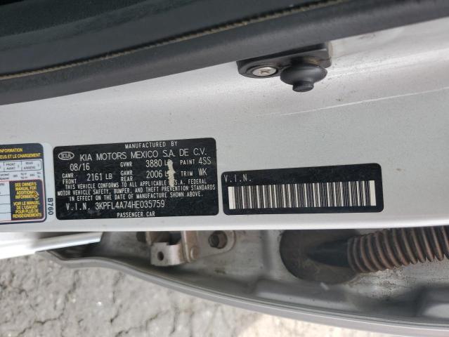 2017 KIA FORTE LX - 3KPFL4A74HE035759