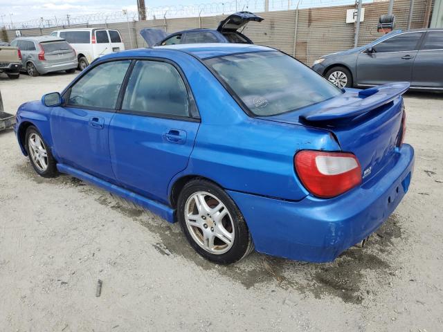 SUBARU IMPREZA WR 2002 blue  gas JF1GD29692G502902 photo #3