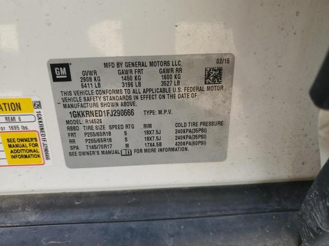 2015 GMC ACADIA SLE 1GKKRNED1FJ290666