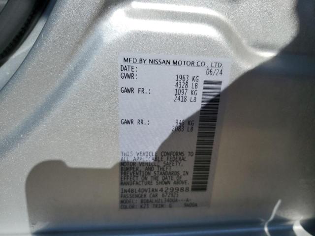 2024 NISSAN ALTIMA SV 1N4BL4DV1RN429988