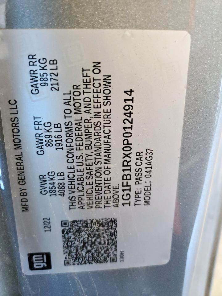 Lot #3311503236 2023 CHEVROLET CAMARO LS