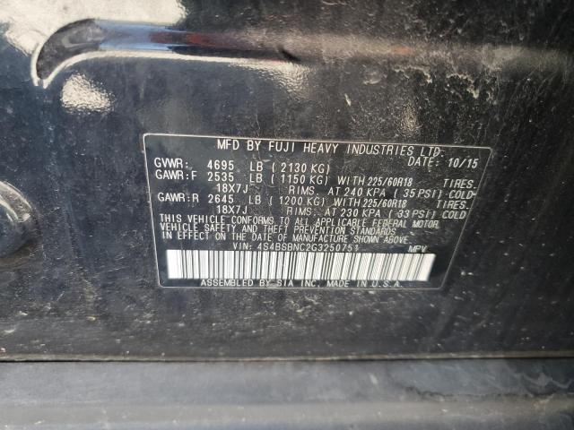 2016 SUBARU OUTBACK 2. - 4S4BSBNC2G3250751