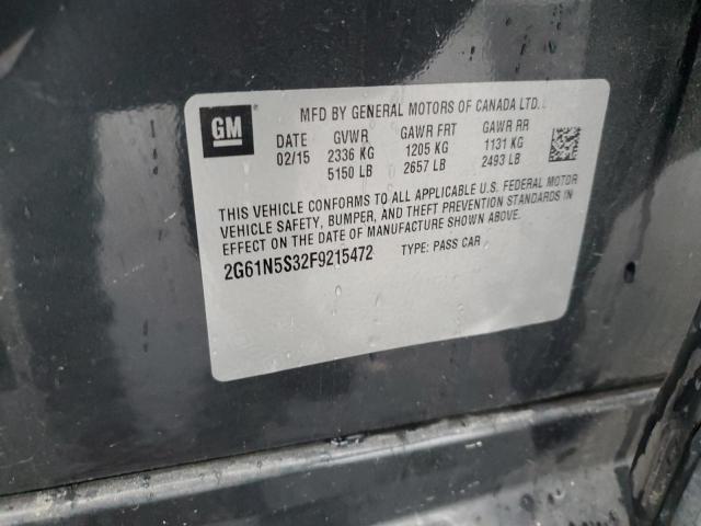 2015 CADILLAC XTS LUXURY 2G61N5S32F9215472