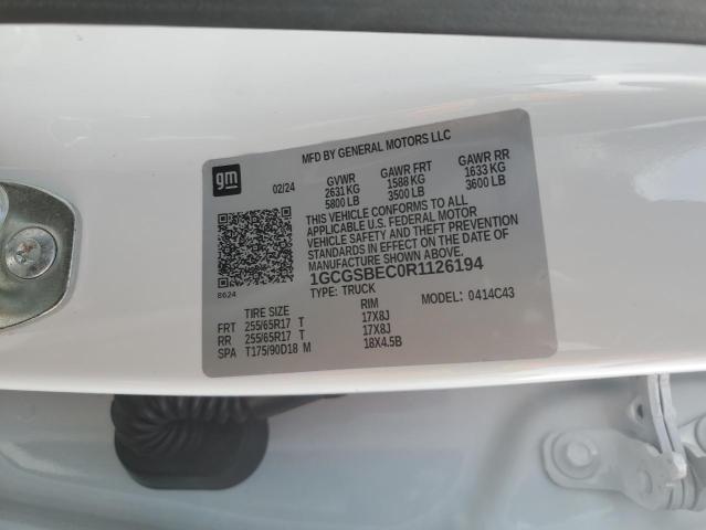 2024 CHEVROLET COLORADO - 1GCGSBEC0R1126194