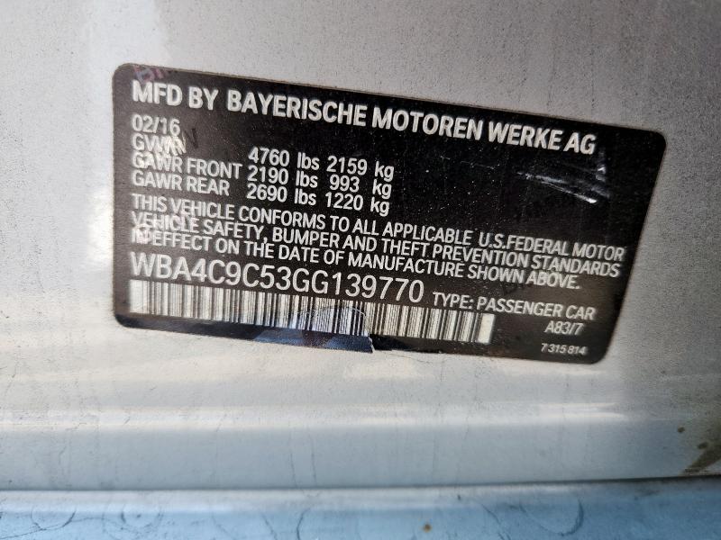 2016 BMW 428 I WBA4C9C53GG139770