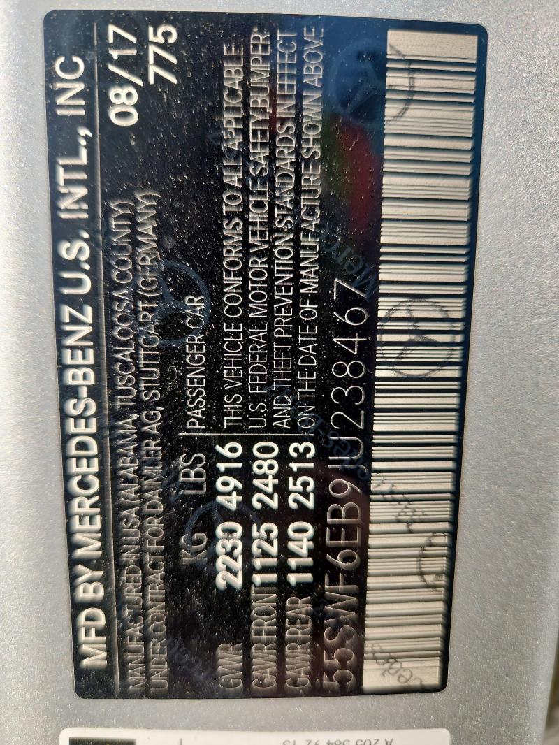 2018 MERCEDES-BENZ C 43 4MATI 55SWF6EB9JU238467