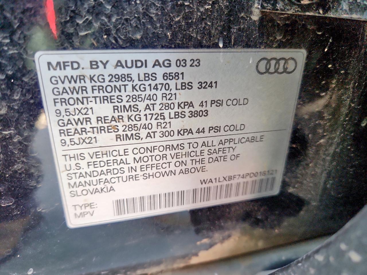 Lot #3292445673 2023 AUDI Q7