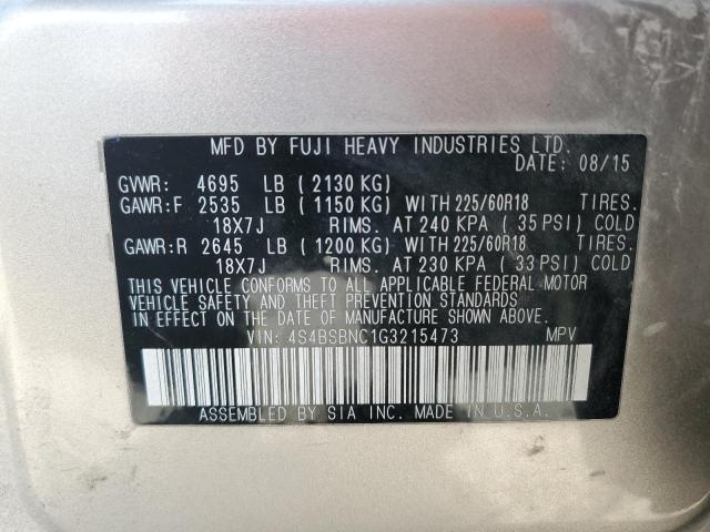 2016 SUBARU OUTBACK 2. - 4S4BSBNC1G3215473